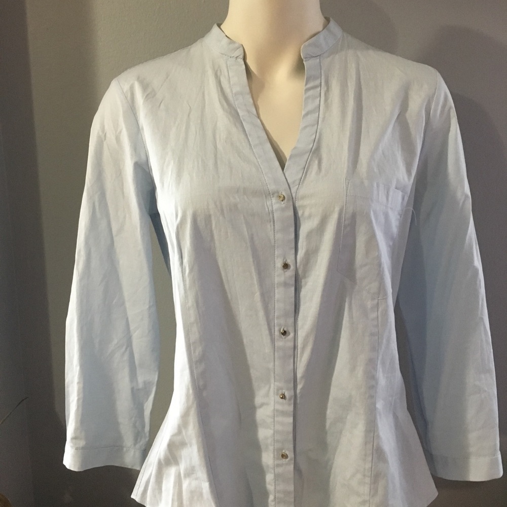 Zara Career Work Basic Blouse Size Medium - image 1